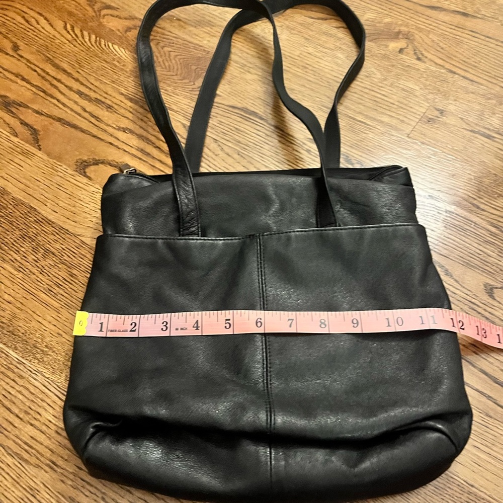 Giana Bernini Black Leather Shoulder Bag - Picture 13 of 13